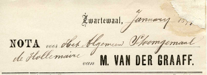 ZW_GRAAFF_001 Zwartewaal, Van der Graaff - M. van der Graaff, Smid, (1897)
