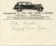 ZW_HOEK_004 Zwartewaal, Van der Hoek - Garagebedrijf A. van der Hoek & Zonen. Reparaties aan alle merken automobielen, ...
