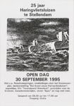 AFFICHE_A_18 Aankondiging 25 jaar Haringvlietsluizen te Stellendam. Open dag op 30 september 1995, 1995