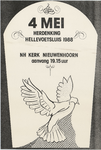 AFFICHE_A_59 4 mei herdenking Hellevoetsluis 1988. NH kerk Nieuwenhoorn, 1988