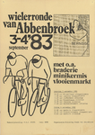 AFFICHE_A_67 Wielerronde van Abbenbroek, met o.a. braderie, minikermis, vlooienmarkt, 3 september 1983