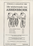 AFFICHE_A_69 12e Wielerronde van Abbenbroek, 21 augustus 1988