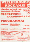 AFFICHE_B_74 Wielerronde Rockanje, 23 juni 1987