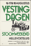 AFFICHE_C_51 Vestingdagen, 16, 17 & 18 augustus, Stoomweekend Hellevoetsluis, augustus 1984