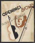 AFFICHE_E_17 Opening 'Muziek en Voordracht' op donderdag 11 oct. te 8 uur in de Nymph, 1934