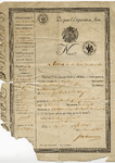1IDENTITEITSBEWIJS_001 Franstalig paspoort van Gijsbertus van Dugteren, afgegeven door de burgemeester (Maire) van ...