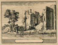 PC_HEE_003 Ruïne Ravesteijn in Heenvliet , 1711