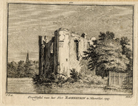 PC_HEE_006 Overblijfsel van het Slot Ravenstein te Heenvliet 1749, 1749