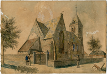PC_NWH_009 De kerk van Nieuwenhoorn, 1828