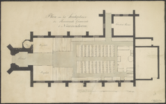 PC_NWH_010 Plan van het Kerkgebouw der Hervormde Gemeente te Nieuwenhoorn, 1833