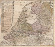 TA_ALG_247 Land Caerte van't verenigde Nederland met 't gene daer onderhoort. Verdeelt in syn provincien [...] door G. ...