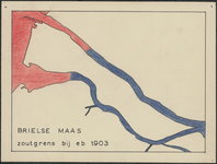 TA_WAT_033 Brielse Maas, zoutgrens bij eb in 1903,