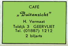 LD2015. Café Buitenzicht - 2 biljarts.