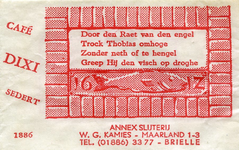 SZ0175. Cafe, annex slijterij Dixi.