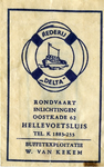 SZ0525. Rederij Delta - Rondvaart, inlichtingen - buffetexploitatie: W. van Kekem.