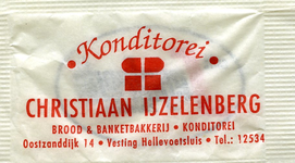 SZ0555. Konditorei Christiaan IJzelenberg.