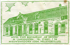SZ0604. Hotel, Café, Restaurant De Kroon.