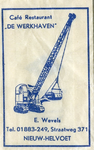 SZ0816. Café restaurant De Werkhaven - E Wevels.