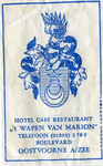 SZ0911. Hotel, Café, Restaurant 't Wapen van Marion.