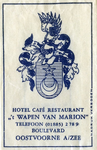 SZ0912. Hotel, Café, Restaurant 't Wapen van Marion.