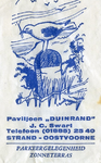 SZ0915. Paviljoen Duinrand.
