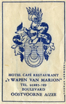 SZ0917. Hotel, Café, Restaurant 't Wapen van Marion.