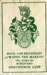 SZ0918. Hotel, Café, Restaurant 't Wapen van Marion.