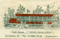 SZ0928. Café, Biljart 't Gors Paviljoen.