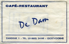 SZ0929. Café, Restaurant De Dam.