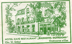 SZ0945. Hotel Café Restaurant Badhotel Duinoord.