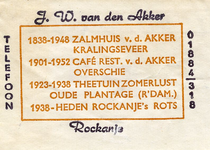 SZ1132. Rockanje's Rots, 1938 - heden.