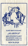 SZ1153. Café, Restaurant Alardus.