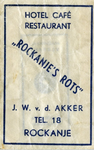 SZ1166. Hotel Café Restaurant Rockanje's Rots.