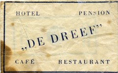 SZ1168. Hotel pension café restaurant De Dreef.