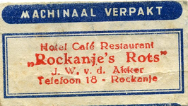 SZ1170. Hotel, Café, Restaurant Rockanje's Rots.