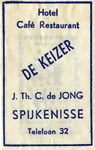 SZ1406. Hotel, Café, Restaurant De Keizer.