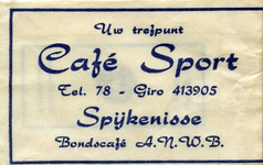 SZ1415. Café Sport - Uw trefpunt - bondscafé ANWB.