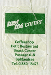 SZ1433. Coffeeshop, Petit restaurant, Snack corner Tast Toe.