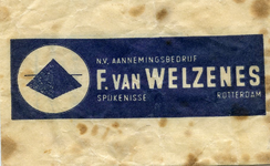 SZ1447. N.V. aannemingsbedrijf F. van Welzenes.