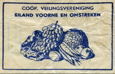 SZ1607. Coöp. Veilingsverenignig Eiland Voorne en Omstreken.