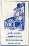 SZ0001. Café - slijterij Brinkman.
