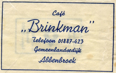 SZ0002. Café Brinkman.