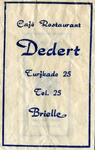 SZ0129. Café, restaurant Dedert.