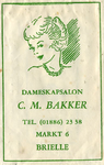 SZ0147. Dameskapsalon C.M. Bakker.