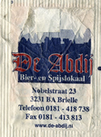SZ0156a. Bier- en spijslokaal De Abdij.