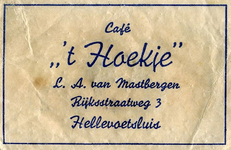 SZ0513. Café 't Hoekje.