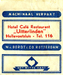SZ0546. Hotel Café Restaurant 'Uitterlinden'.
