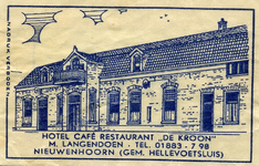 SZ0606. Hotel, Café, Restaurant De Kroon.