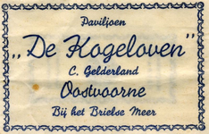 SZ0905. Paviljoen 'De Kogeloven' (bij het Brielse Meer).