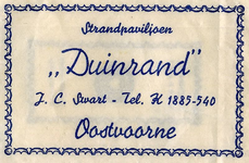 SZ0916. Strandpaviljoen Duinrand.